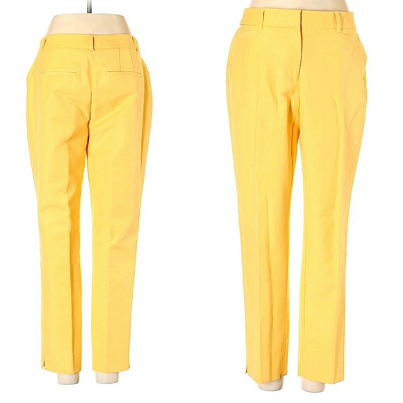 White House Black Market Pants - *Sold on Mercari* WHBM ankle yellow pants